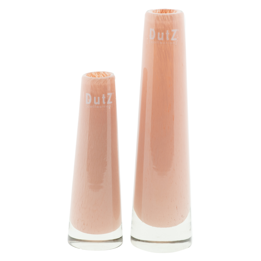 Aprikosenfarbene Glas-Blumenvase Solifleur, Höhe 15cm und 21cm von DutZ