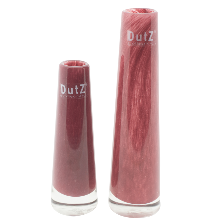 Himbeerfarbene Glas-Blumenvase Solifleur, von DutZ