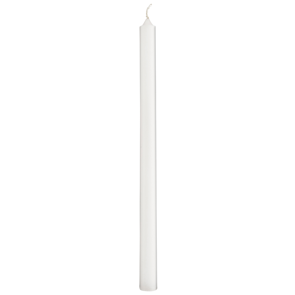 I.B. Laursen einzelne Dünne Kerze Weiß, skandinavische Kerze für Dekoration und Licht