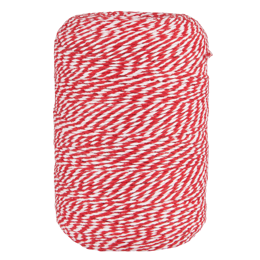 Rot-weißes Garn mit 400m Länge von I.B. Laursen