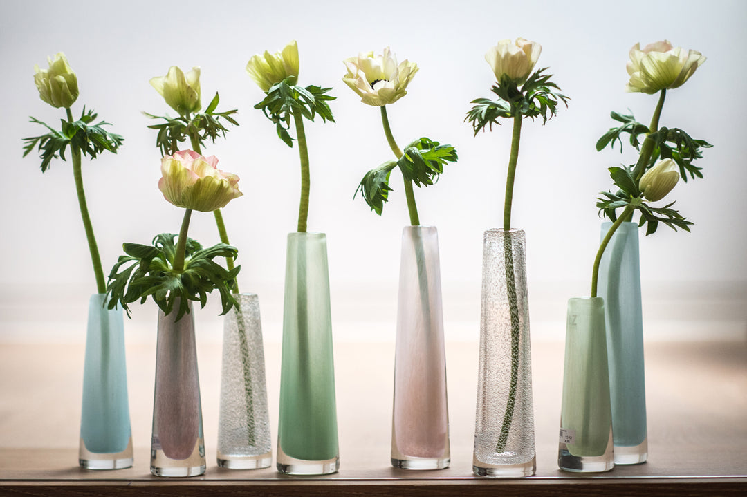 Glas-Blumenvasen Solifleur in verschiedenen Farben von DutZ