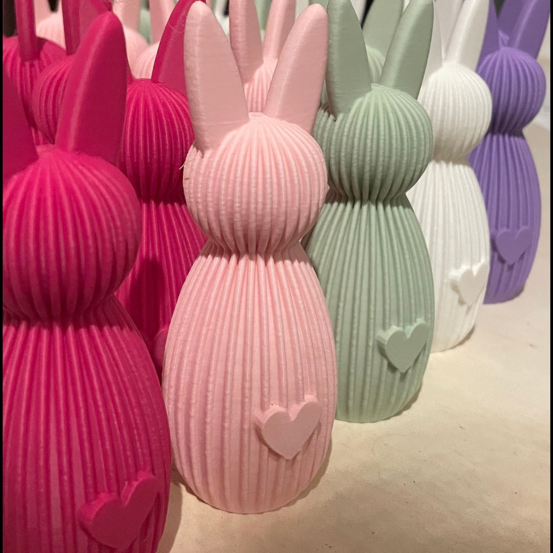 Osterhase mit Herz einfarbig 3D Druck