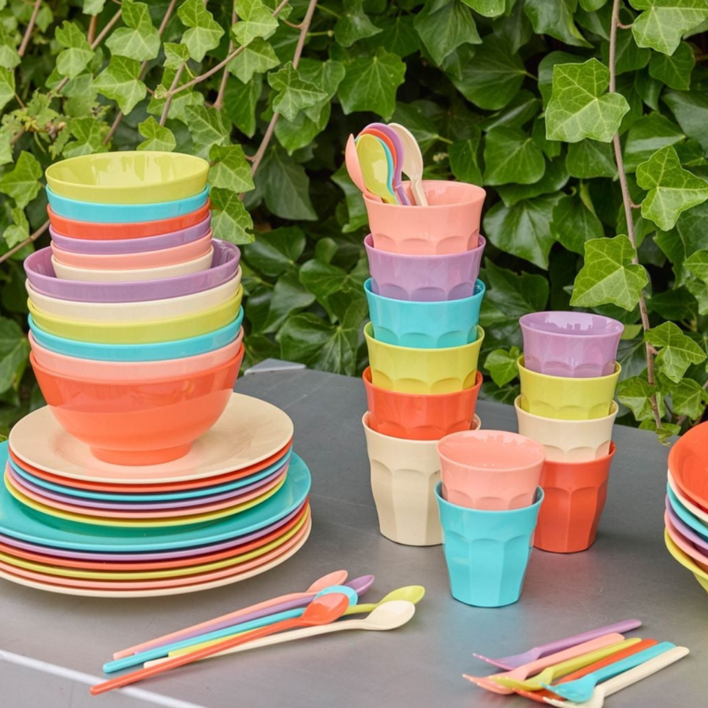 Rice - Melamin Teelöffel 6er Set mehrfarbig "Glory Days"