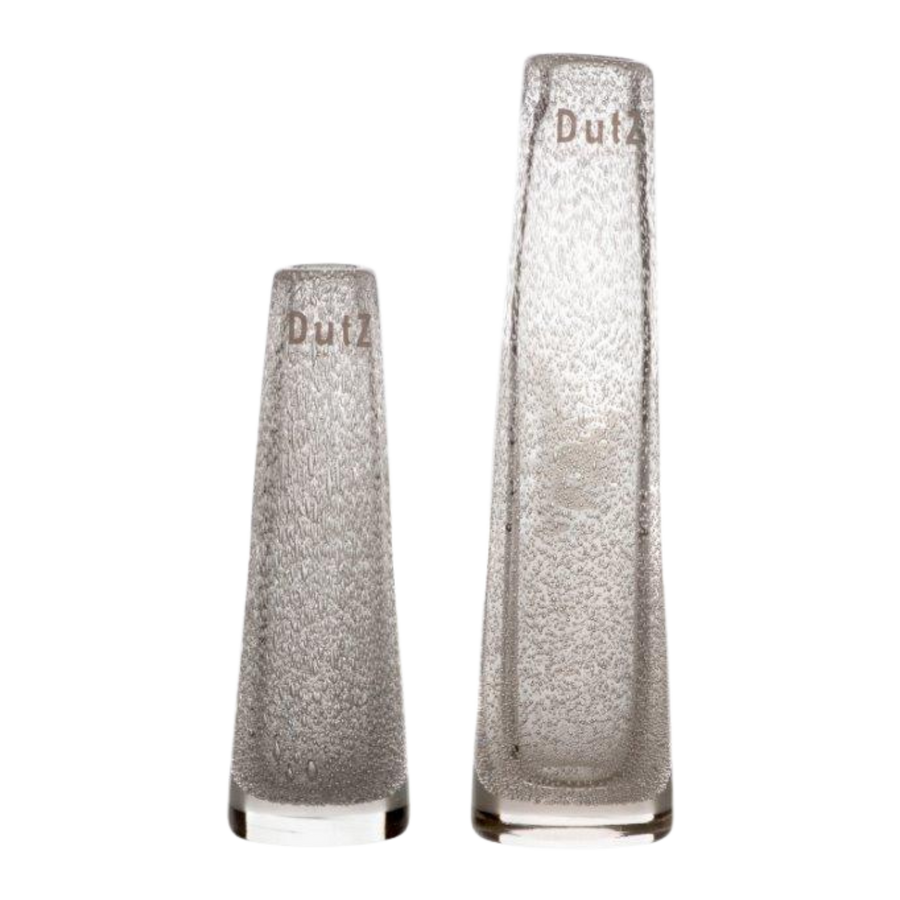 Dutz- Blumenvase Solifleur Klarglas mit Blasen