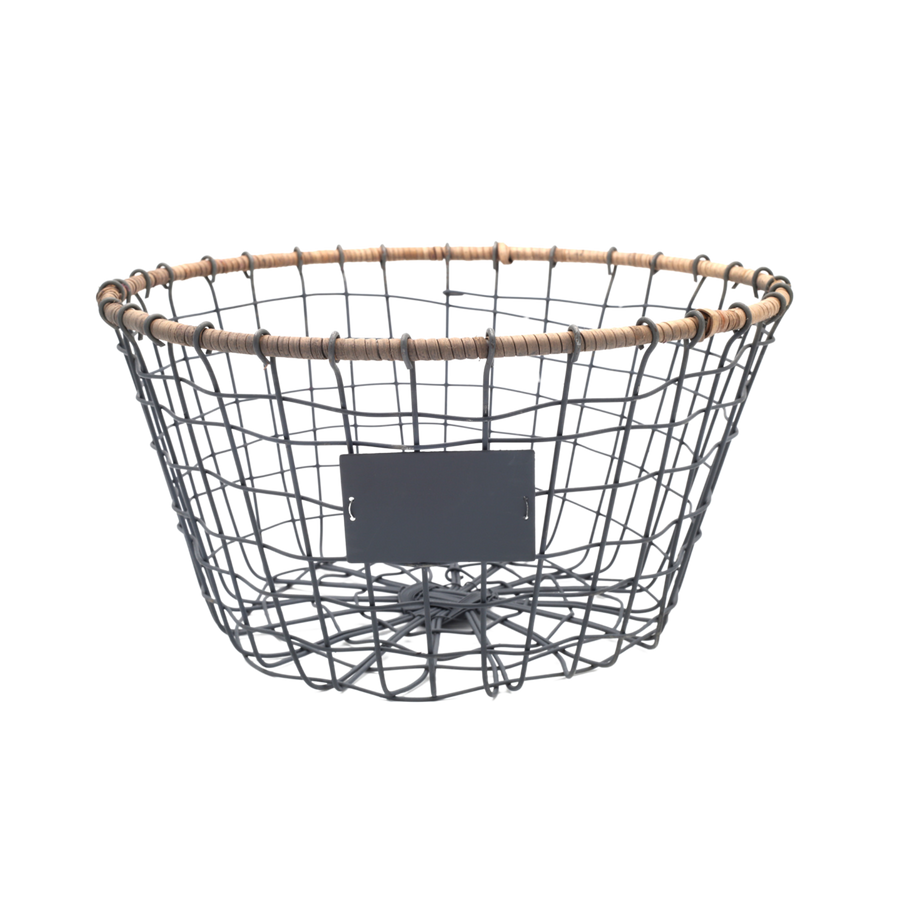 aufbewahrung drahtkorb Eulenschnitt - Drahtkorb Rund 25cm